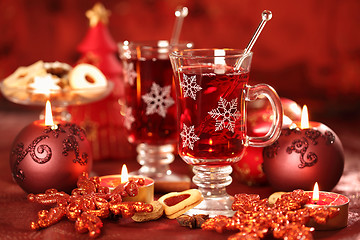 Image showing Hot drink for winter and Christmas