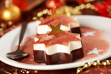 Image showing Christmas ice cream