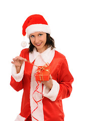 Image showing santa with gift