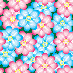 Image showing Abstract flowers background.