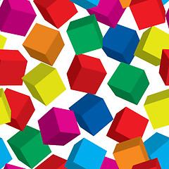 Image showing Abstract cube background.