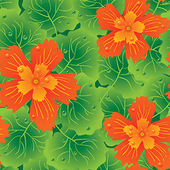 Image showing Abstract flowers background.