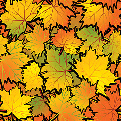 Image showing Maple leaf abstract background.