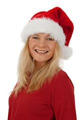 Image showing Portrait of a smiling Christmas girl