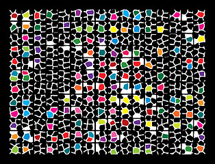 Image showing Abstract mosaic background.