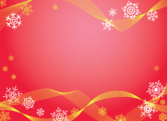 Image showing Red Christmas background.