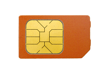 Image showing Sim card isolated on white