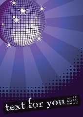 Image showing Disco ball on violet.