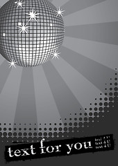 Image showing Disco ball on gray.