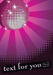 Image showing Disco ball purple.