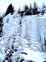 Image showing Frozen Waterfall