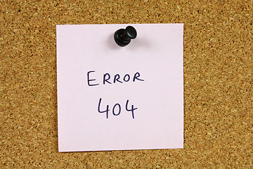 Image showing Error 404