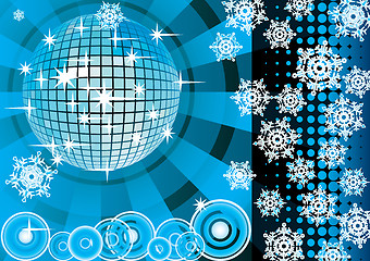 Image showing To give a blue winter party.