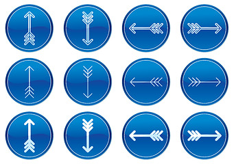 Image showing Arrows icons set.