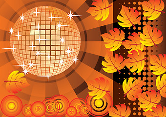 Image showing To give a orange autumn party.