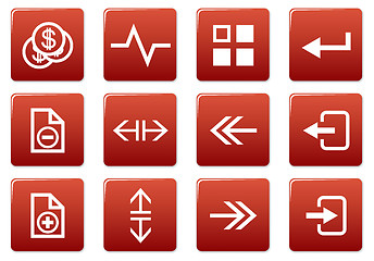 Image showing Gadget square icons set.