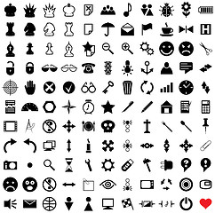 Image showing 121 vector pictograms.