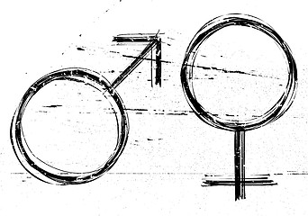 Image showing Male and  female symbols.