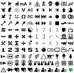 Image showing 121 vector pictograms.