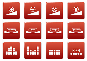 Image showing Gadget square icons set.