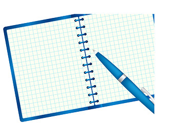 Image showing Notepad and pen.