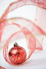 Image showing Red Bauble still life