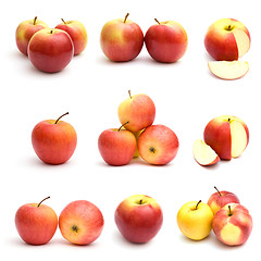 Image showing Red apples isolated on white background