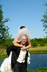 Image showing Bride and groom