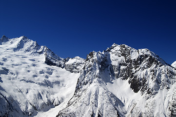 Image showing High Mountains in sunny day