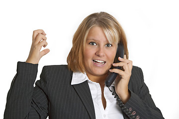 Image showing Woman with stress in the office