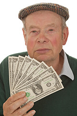 Image showing Grandpa with Dollars