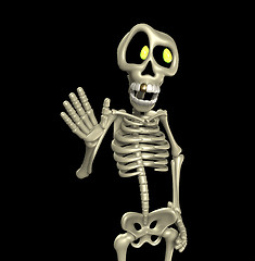 Image showing Cartoon Skeleton