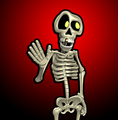 Image showing Cartoon Skeleton
