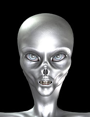 Image showing Silver Grey Alien