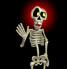 Image showing Cartoon Skeleton