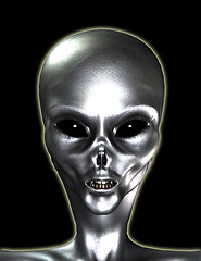 Image showing Silver Grey Alien