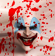 Image showing Skin Face Clown