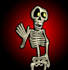 Image showing Cartoon Skeleton