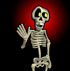 Image showing Cartoon Skeleton