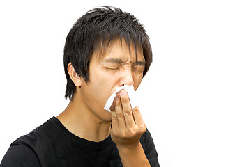 Image showing sneeze man