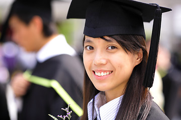 Image showing asian girl graduation