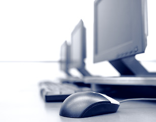 Image showing workplace room with computers