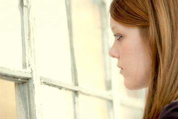 Image showing girl and windows