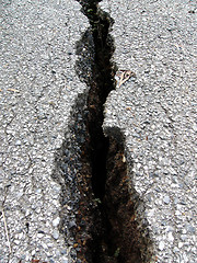 Image showing Road crack