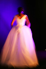 Image showing Runway bridal model (blurred)