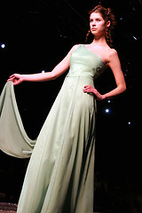 Image showing Model in green dress