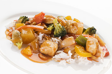 Image showing Chicken chop suey
