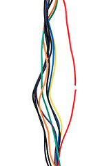 Image showing Cable with red wire broken