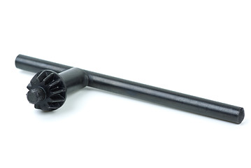 Image showing Black drill chuck key