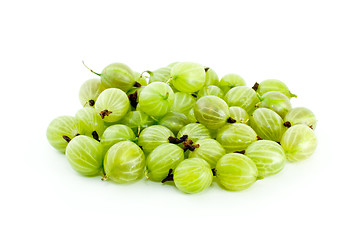 Image showing Pile of gooseberries